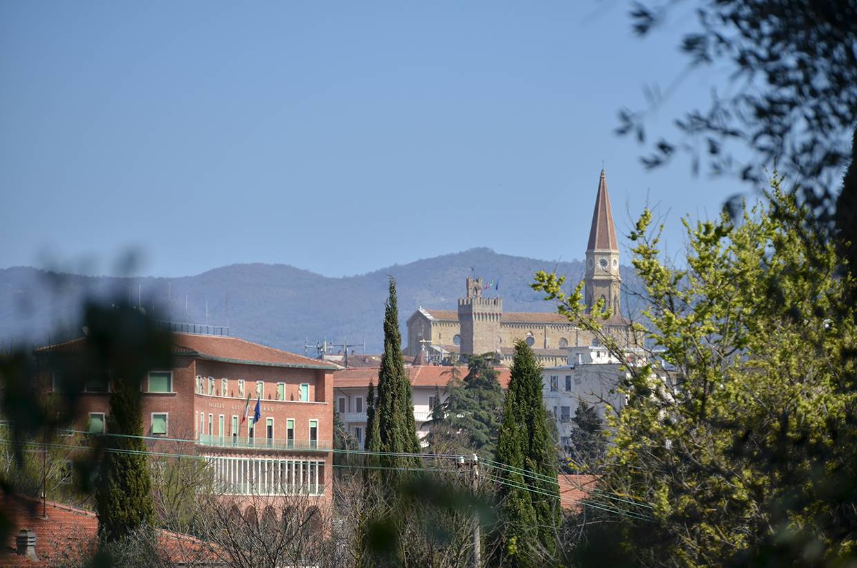 Vista dal Colle del Pionta verso il Duomo di Arezzo