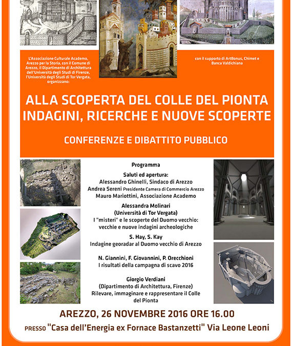 Conferenza e dibattito sul Colle del Pionta il 26 Novembre ad Arezzo